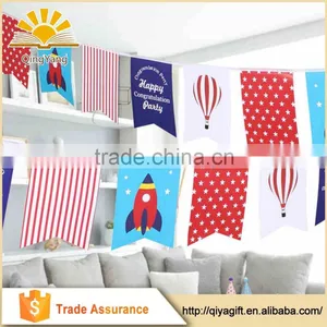2017 Fashion Graduation Party Flag Paper Banner String Bunting Flags thumbnail-1