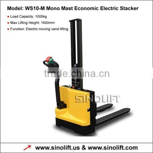 WS10-M Mono Mast Economic Electric Stacker With Side Operation thumbnail-1