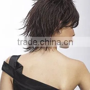 Manufacture Glue Short Synthetic Hair Wigs for Men or Women thumbnail-4