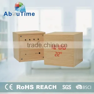 Decoration Alarm Clock Wood thumbnail-1