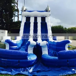 Inflatable Water Slides With 2 Pools and Two Slidings thumbnail-1