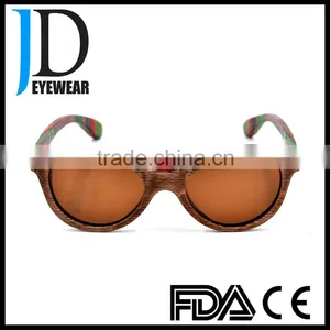 High Quality Custom Made Butterfly Style Natural Wooden Sunglasses thumbnail-1