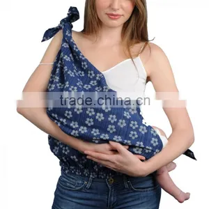 Cotton Spandex Fabric Buckle Adjustable Baby Swaddle Stretch Baby Wrap thumbnail-2