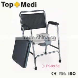 Rehabilitation Therapy Supplies Lightweight Aluminum Commode Chair for Disabled People thumbnail-1