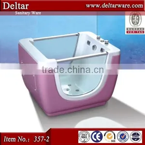 Baby Bath Tub With Stand, Red Children Kids Tub, Acrylic Bathtub Color Series Thermostatic thumbnail-3
