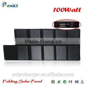 Hot Sale! 100W Solar Panels Foldingl for Car Battery/boat/yarcht thumbnail-5