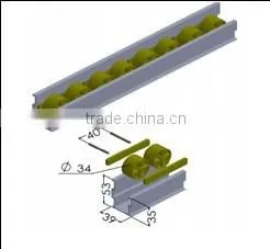 JY-2045E|Aluminum Alloy Track Conveyor|Embossing Sliding Wheel Rail|Cold Rolled Flow Track thumbnail-2