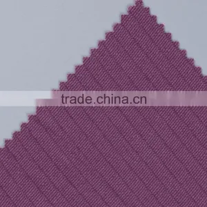 Weft Direction Striped Woven Twist Stretch Polyester Fabric thumbnail-3