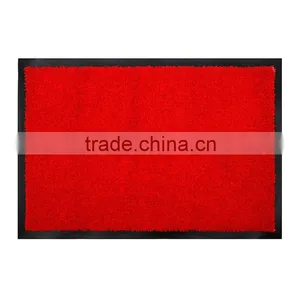Red Nylon Cut Pile Wedding Washable Entrance Carpet Tiles thumbnail-4