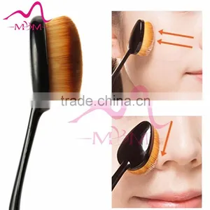 2016 Hot Sale Makeup Brushes 10 Pcs Toothbrush Style Makeup Brush Set Rose Gold Oval Cosmetic Makeup Set thumbnail-4