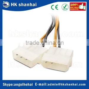 Trend 2017 Low Price Video Graphics Card 6 Pin PCIE to 2x 4 Pin Molex LP4 Power Cable PCI Express Power Splitter Adapter Cable thumbnail-4