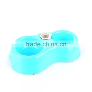 Eco-friendly Plastic Double Dog Bowl Pet Water Feeder thumbnail-5