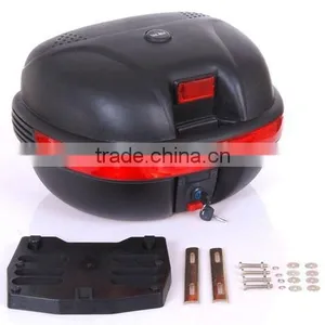 Black Motorcycle Trunk Box, Motorcycle Tail Boxes thumbnail-2