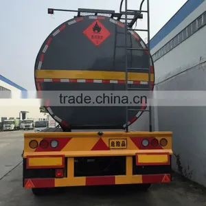 Gooseneck Type Three Axles Oil Road Tanker Trailer for Sale thumbnail-3
