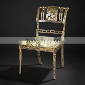 Glorious Wooden Bedroom Furniture, Exquisite Hand Painting Princess Bed With Night Stand, Classical Wood Carved Bedroom Set thumbnail-5