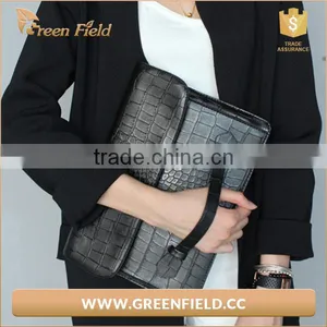 Full Grain Genuine Leather Clutch Bag Women Ladies Clutch Purse thumbnail-1