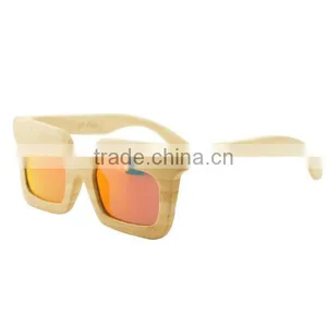 China Factory OEM Wood Eyewear Party Wooden Sunglasses thumbnail-2