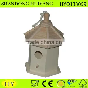 Unfinished Wooden Bird House,Wooden House thumbnail-1