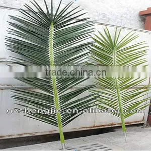 LXY081006 Outdoor Decorative Palm Leaves Roof Plastic Artificial Palm Tree Leaves thumbnail-1