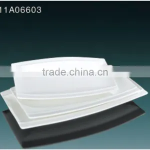 2014 Hot Sale White Ceramic Barbecue Plate thumbnail-1