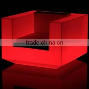 Luminous Bar Furniture 2 Seater Sofa LED Plastic Waterproof Illuminated Sofa for Nightclub / Otobi Furniture in Bangladesh Price thumbnail-5
