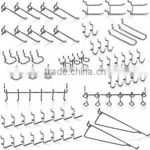 50 Pieces Assorted Picture Chromed Metal Hook Hanger Kit for Retail Stores thumbnail-1