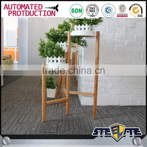 Wooden Wall Shelf Design Flowers Display Shelf With Ladder thumbnail-4