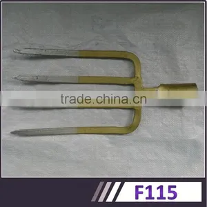 F109&F107&F115KH Steel Material Varnish&Golden&Blue Paint Sprayed Farming Tools&Garden Tools Fork thumbnail-4