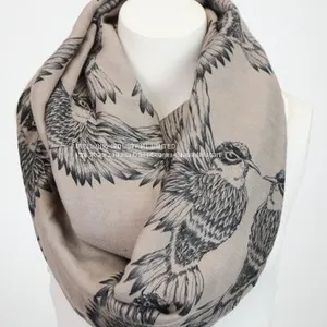 Beautiful Animal Print Cable Infinity Loop Scarf China Supplier thumbnail-2