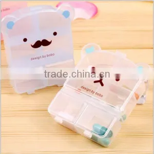 Custom Cartoon 6 Compartment Medicine Storage Case PP Plastic Pill Box Supplier in China,custom Made Plastic Pill Box Supplier thumbnail-1