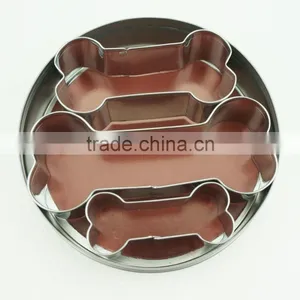 47096 3pcs Dog Bone Stainless Steel Cookie Cutter Set thumbnail-2