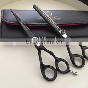 Professional Hairdressing Scissor Thinning & Hair Cutting Set 6" Black thumbnail-1
