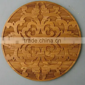 Laser Engraved Cut Bamboo Coaster thumbnail-2
