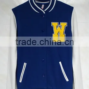 Baseball Jacket,Varsity Baseball Fleece Jacket, Letterman Jacket Unisex ,fleece Swaeater,towel Embroidery Jacket thumbnail-1