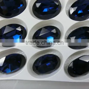 18*25 Oval Rhinestone Charming Crystal Fancy Bead Montana thumbnail-4