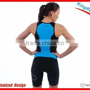 Women Custom Triathlon Suit Manufacturers Jersey Triathlon Shirt thumbnail-1