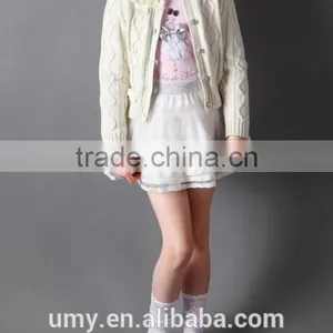 Cotton Handmade Round Neck Sweater Design for Girl thumbnail-4