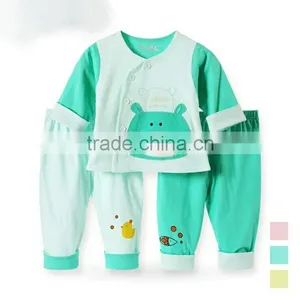 Wholesale Spring Kids Chothing Set For Boys and Girls Bear Suits Long Sleeve Shirts and Pants thumbnail-3
