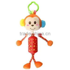 China Supplier Animal Bed Bell Pull String Musical Baby Plush Toy H168001 thumbnail-2