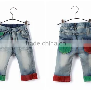 Guangzhou Apparel Factory Second Hand Latest Boys Fashion Hand Wash Import Jeans thumbnail-2