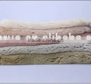 8 Colors Top Quality Dyed Color Wholesale Prices Rex Rabbit Skin Fur Carpet Chinchilla Rex Rabbit Fur Blanket thumbnail-5