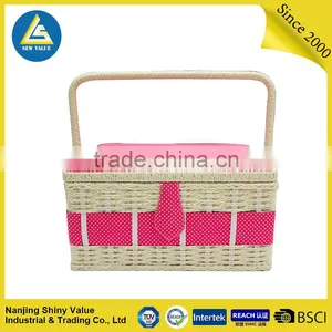 Woven Storage Basket Large Size With Old-fashioned Feel thumbnail-1