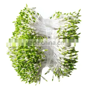 Cheap Wholesale Pearlized Craft Fruit Green Artificial Flower Stamen For Cakes Decoration thumbnail-4