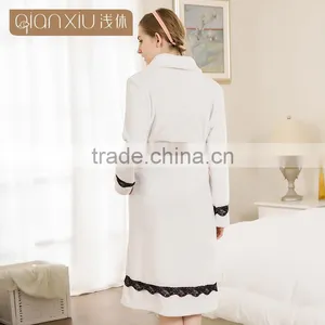 2017 New Deisgn Qianxiu Winter Men Women Wholesale Bathrobe thumbnail-5