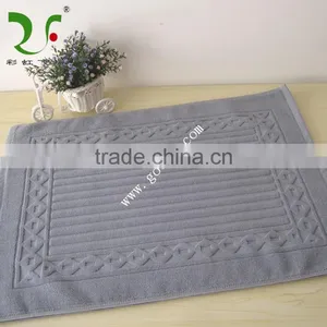 Woven Logo Hotel Bathroom Shower Foot Towel Mat thumbnail-1