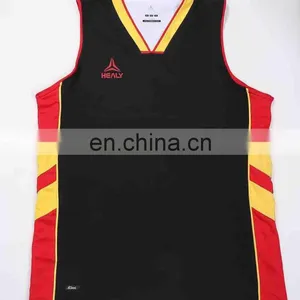 Low MOQ Sublimation Printed Polyester Reversible Basketball Tank Top thumbnail-1