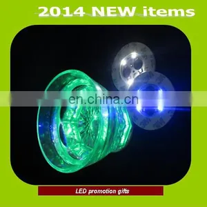 Plastic Bar Promotional Items Flashing Led Bottle Coaster thumbnail-1