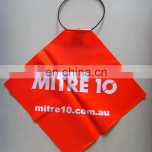 PVC Orange Safety Warning Flag thumbnail-1