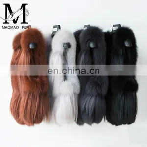 Popular Lovely Fox Fur Vest Beautiful Good Quality Girl Fox Short Fur Vest thumbnail-6