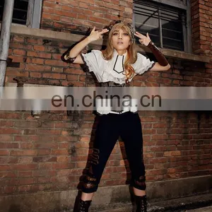 Steampunk Capri Pants With Laced Inserts thumbnail-4